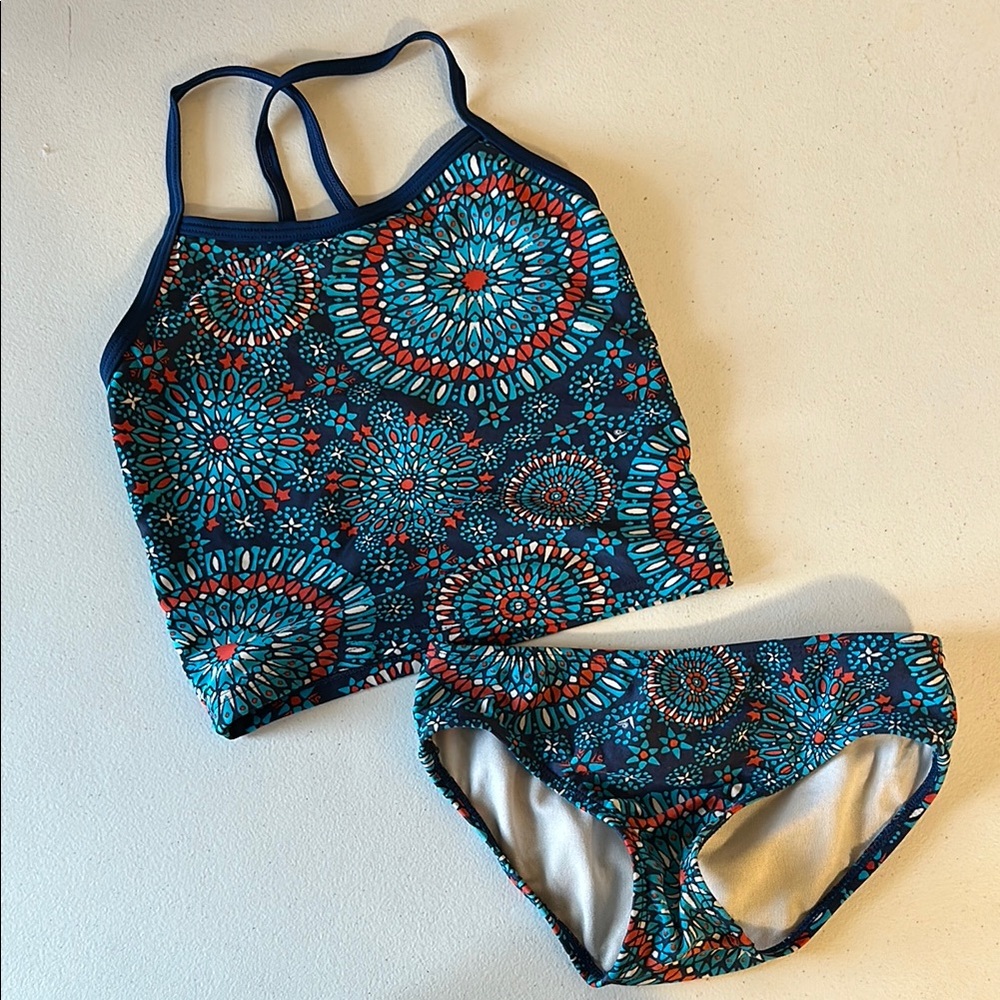 Kids Swimwear Set - Blue Floral